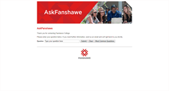 Desktop Screenshot of fanshawec.intelliresponse.com